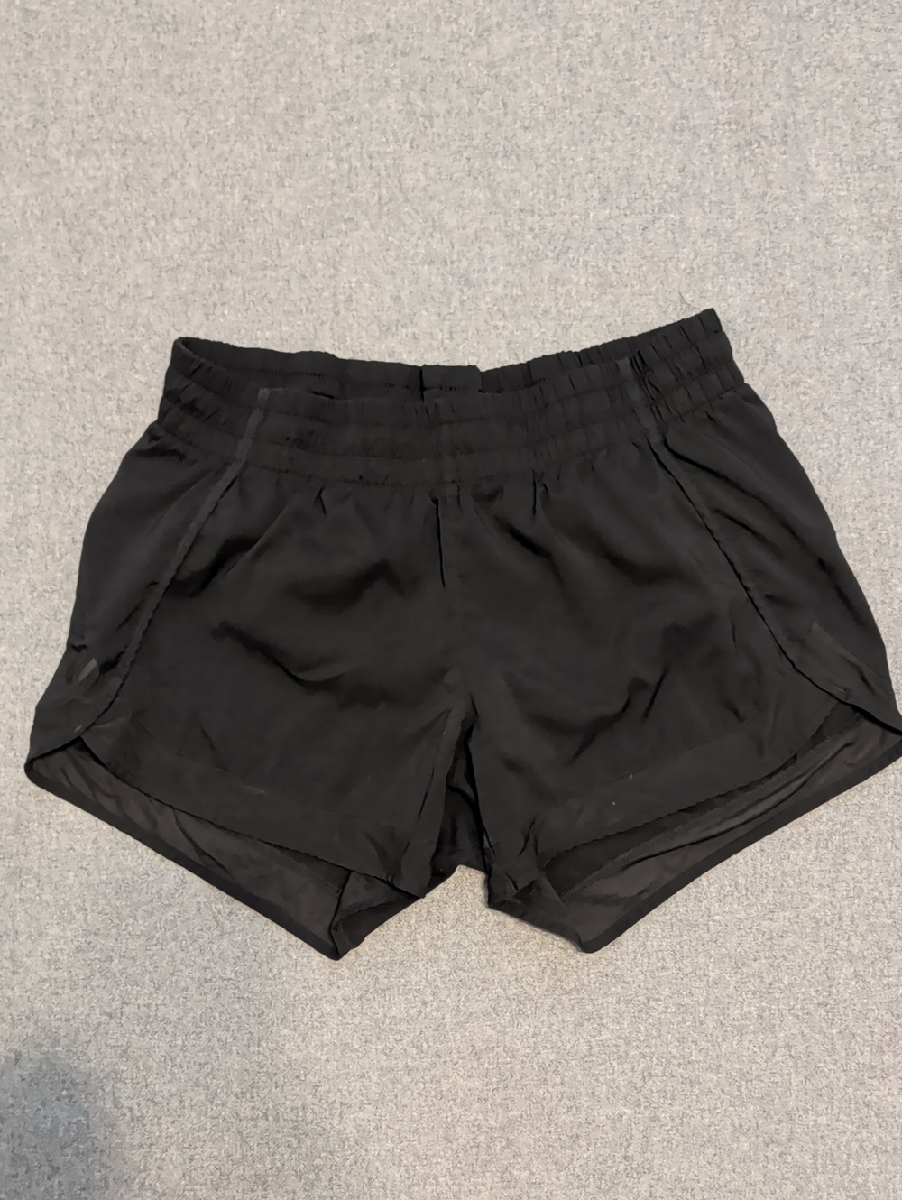 Athleta Black Athletic Shorts with Elastic Waistband